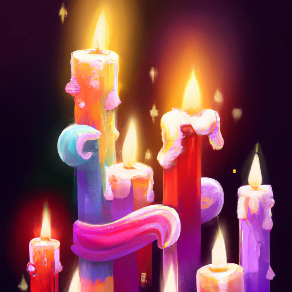 Fotos A magia das velas e suas cores