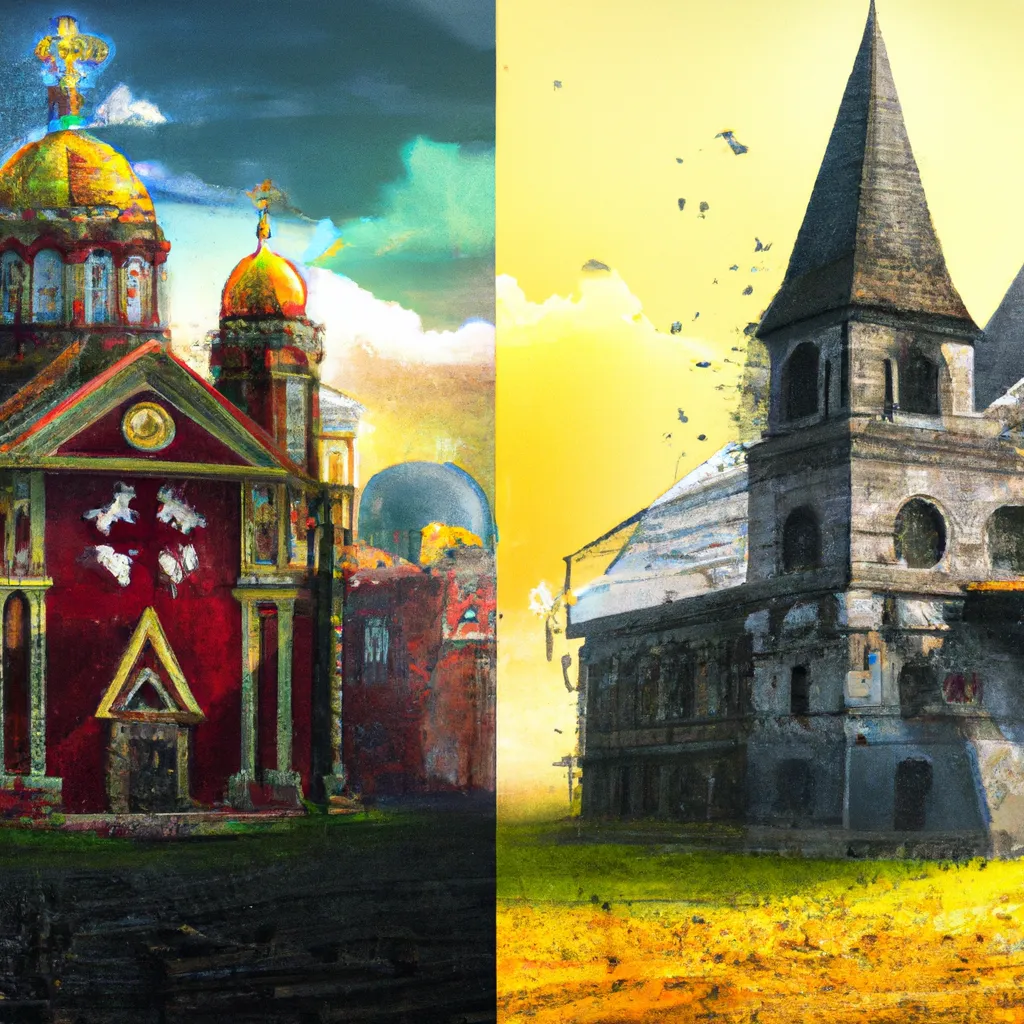 Fotos A divisao entre a Igreja Ucraniana e a Igreja Catolica Romana