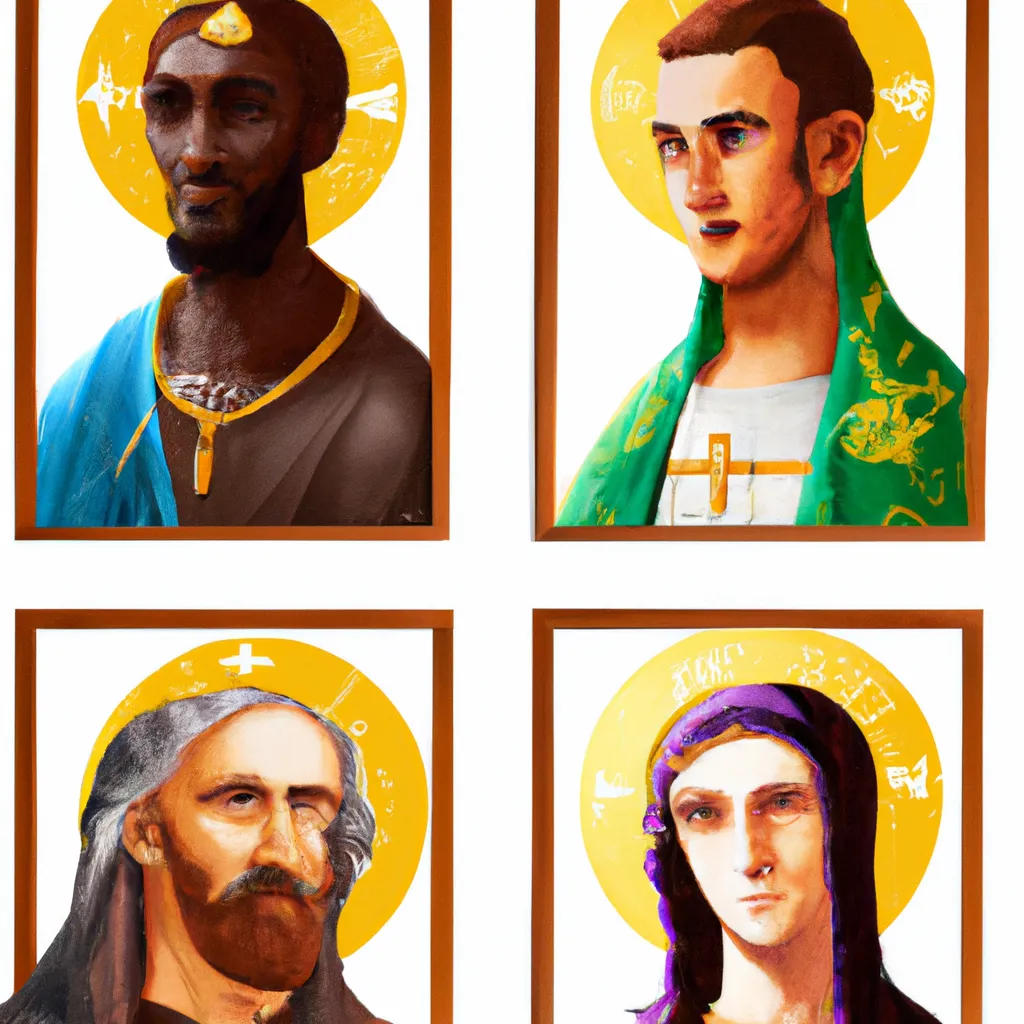 Fotos Os icones religiosos na Igreja Grega
