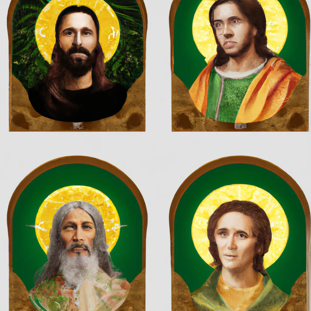 Fotos Os icones religiosos na Igreja Romena