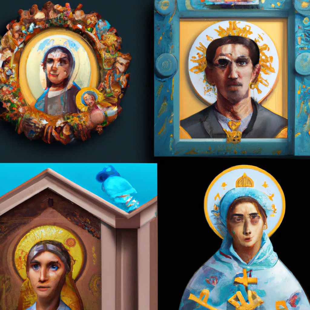 Fotos Os icones religiosos na Igreja Ucraniana