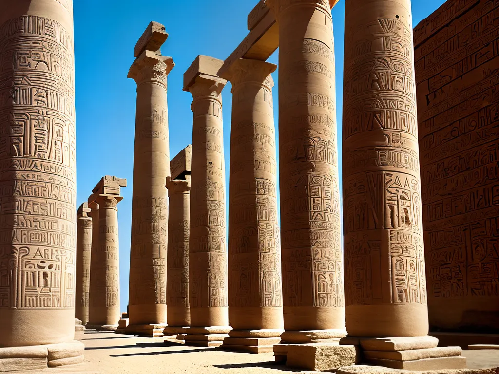 Fotos atonismo e arquitetura egipcia