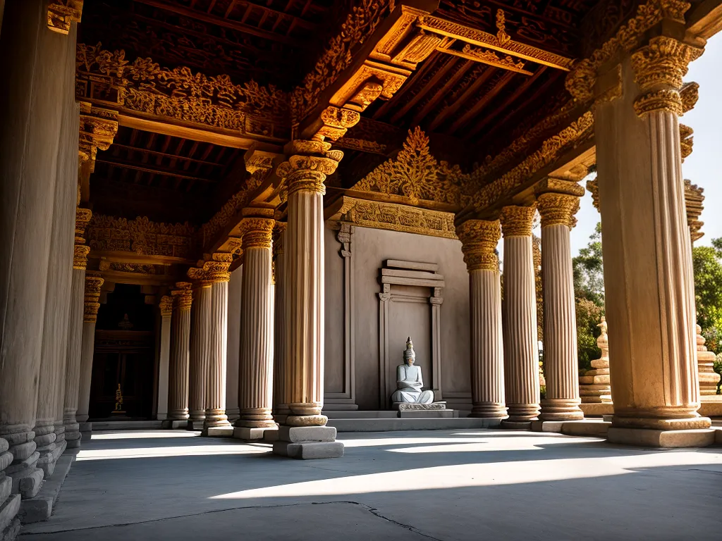 Fotos relacao entre templos meditacao e busca da iluminacao
